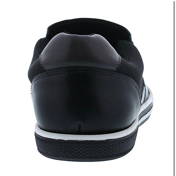 Zanzara Black Men Lucky Slip-On Sneaker Size 12 Soft Leather Padded insole New - Picture 9 of 13
